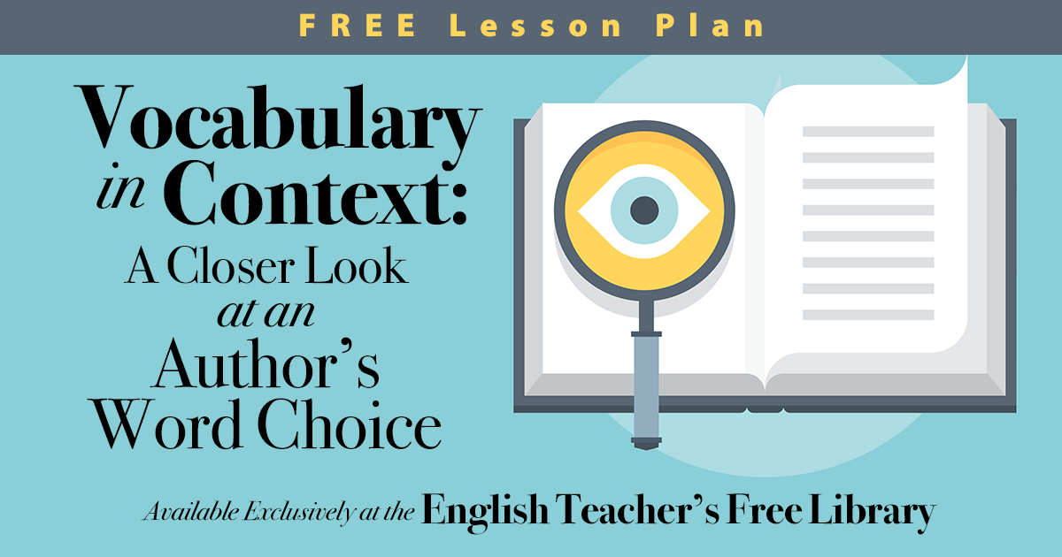 Vocabulary in Context Free Lesson Plan Prestwick House